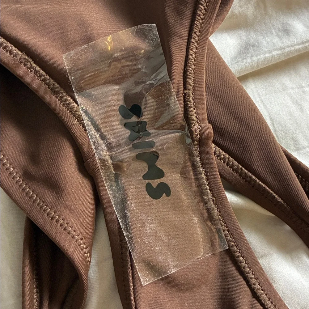 SKIMS Shaping Swim Dipped Cocoa Bikini Bottom